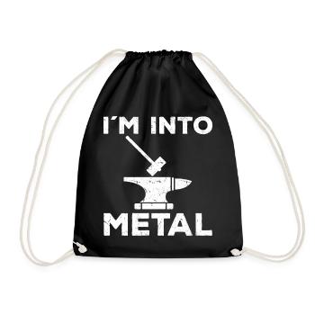 | cadeau de forgeron Profession Enclume Artisanat Forgeage - Sac de sport léger - noir - Devant