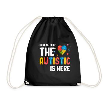 Autism Gift Autistic Asperger ADHD Autism - Drawstring Bag - black - Front