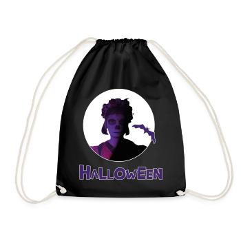 Mexican Halloween Girl - Drawstring Bag - black - Front