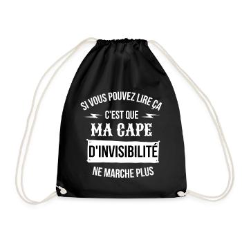 magicien, magie, faire de la magie - Sac de sport léger - noir - Devant