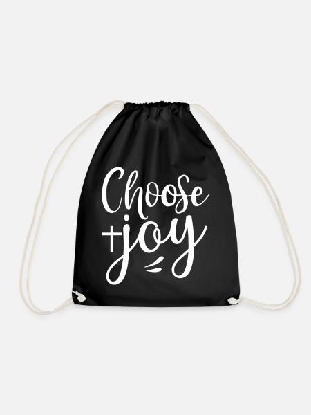 Choose Joy - Turnbeutel - Schwarz