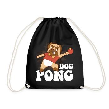Table Tennis Hund Pingpong Outfit Dog Pong - Sac de sport léger - noir - Devant