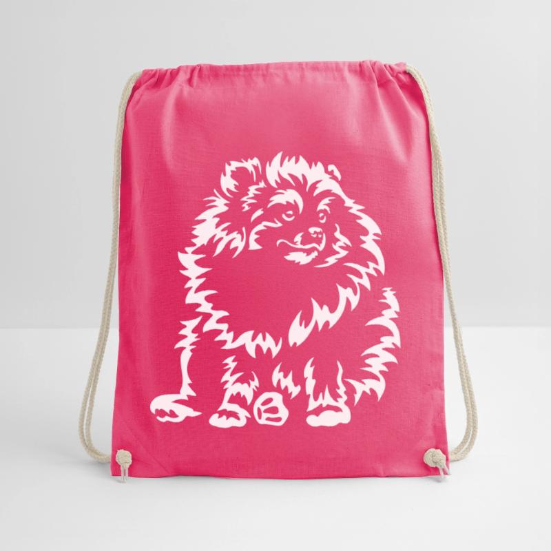 Dwarf Spitz "Black Edition" Drawstring Bag