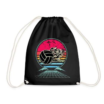 Volleyball - Drawstring Bag - black - Front