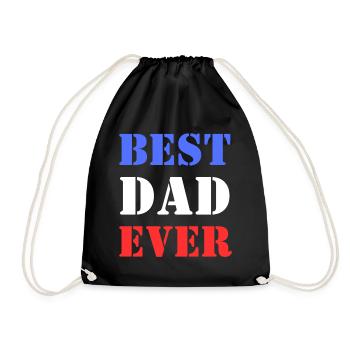 Der beste Vater aller Zeiten - Turnbeutel - Schwarz - Vorne