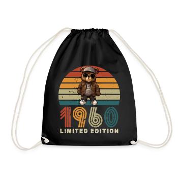 Edition Limitée Anniversaire des Années 1960 Vintage Rétro - Sac de sport léger - noir - Devant