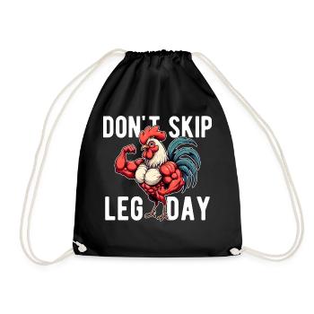 Ne Pas Skip Leg Day Palestra GYM Spiritosa Drôle - Sac de sport léger - noir - Devant