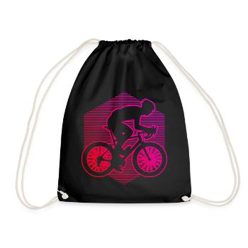 Roadbike Rennradfahren Rennrad Rennradfahrer - Turnbeutel - Schwarz - Vorne