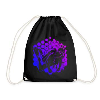 Plongée Libre Plongée Homme Plongeur Plongeur - Sac de sport léger - noir - Devant
