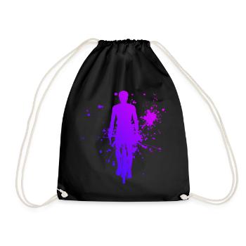 Cycling Cycling Cycling Cycling - Drawstring Bag - black - Front