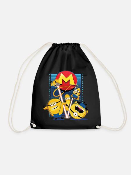 Minions Mega Minions With Super Powers - Drawstring Bag - black
