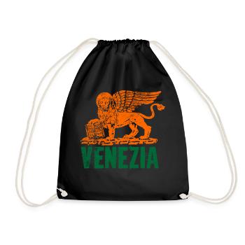Venice Lion St. Mark - Drawstring Bag - black - Front