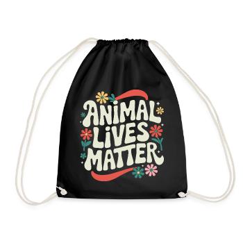 Végétarien Végétalien Végétarien Végétarien - Sac de sport léger - noir - Devant