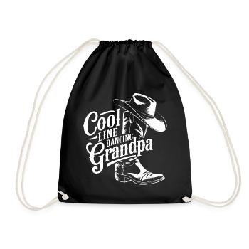 Cooler Grandpa Tanz Design - Turnbeutel - Schwarz - Vorne