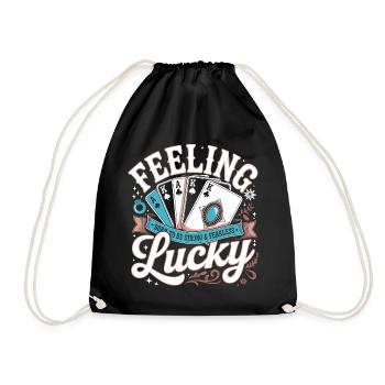 Jeux de hasard au poker - Lucky Day Poker - Sac de sport léger - noir - Devant