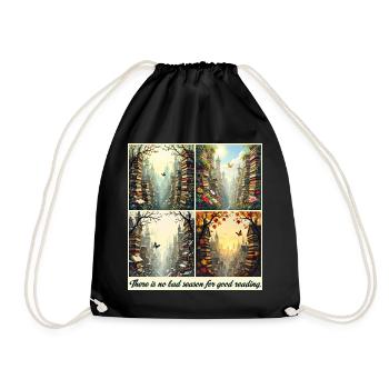 Arc de lecture saisonnier - Sac de sport léger - noir - Devant