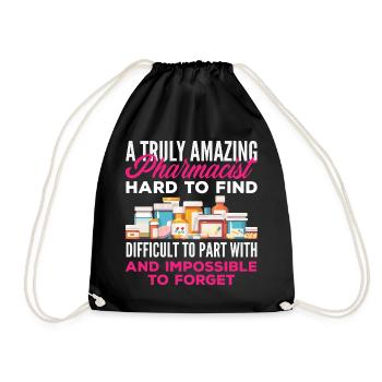 Pharmacist Pharmaceutical Technical - Drawstring Bag - black - Front