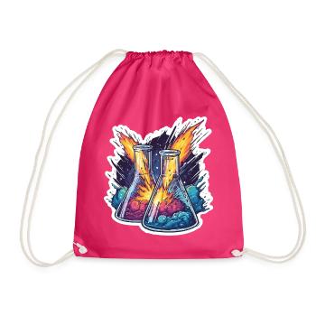 Lab Geek Educational Quadrantid Meteor Shower Expe - Drawstring Bag - fuchsia - Front