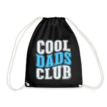 Cool Dads Club - Vatertag Papa Geschenk - Turnbeutel - Schwarz - Vorne
