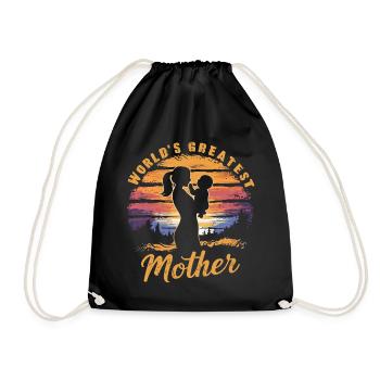 La plus grande mère du monde - Sac de sport léger - noir - Devant