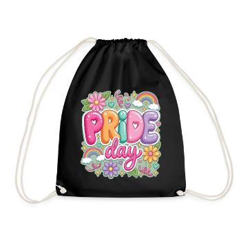 Pride Month LGBTQ - Pride Day - Drawstring Bag - black - Front
