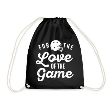 Liebe zum Spiel Football Design - Turnbeutel - Schwarz - Vorne