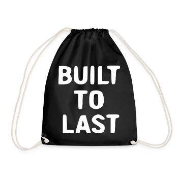 De Bull to Last – Typographie audacieuse - Sac de sport léger - noir - Devant