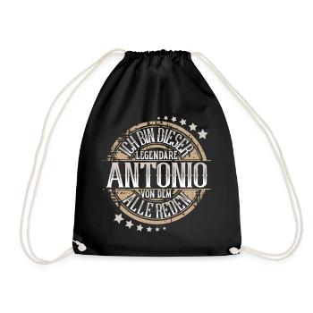 Antonio - Turnbeutel - Schwarz - Vorne