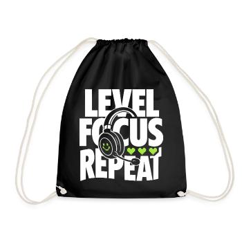 Casque de jeu Level Focus Repeat - Sac de sport léger - noir - Devant