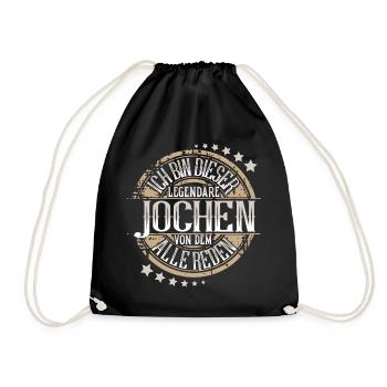 Jochen - Turnbeutel - Schwarz - Vorne