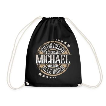 Michael - Turnbeutel - Schwarz - Vorne