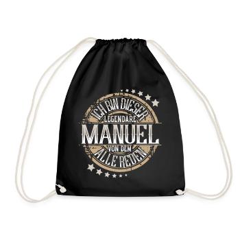 Manuel - Turnbeutel - Schwarz - Vorne