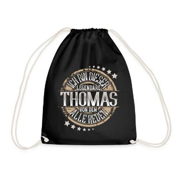 Thomas - Turnbeutel - Schwarz - Vorne