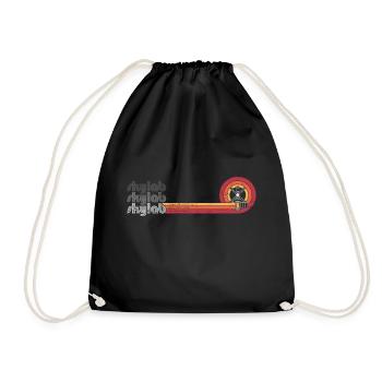 Skylab - America's Space Station (Orange stripe) - Drawstring Bag - black - Front