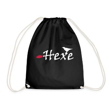 Hexe - Turnbeutel - Schwarz - Vorne