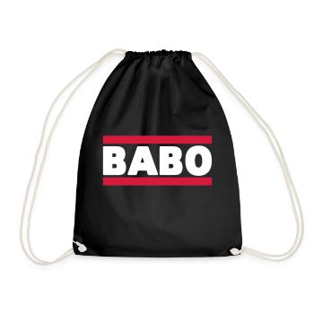 Babo - Drawstring Bag - black - Front