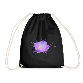 Splashes of colour - Drawstring Bag - black - Front