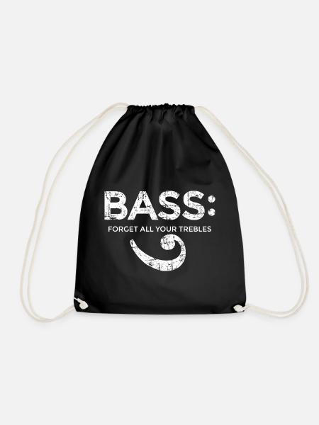 BASS - Forget all your trebles (Vintage/Blanc) - Sac de sport léger - noir