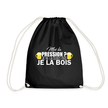 moi la pression - Turnbeutel - Schwarz - Vorne
