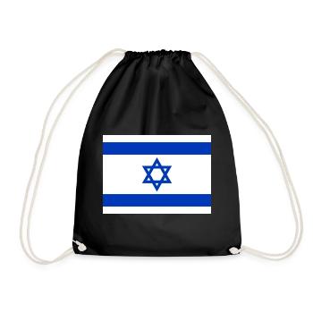 Israel - Turnbeutel - Schwarz - Vorne