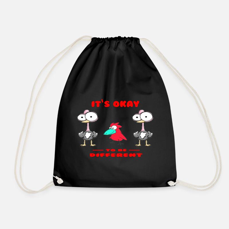 Oiseaux Oiseaux Cartoon - Sac de sport léger - noir