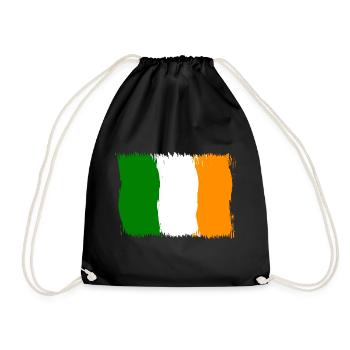 Irlande , Drapeau Drapeau Cadeau - Sac de sport léger - noir - Devant
