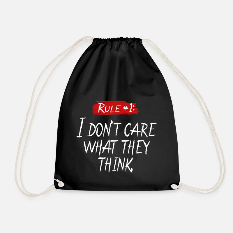 I Don't Care What They Think - Turnbeutel - Schwarz