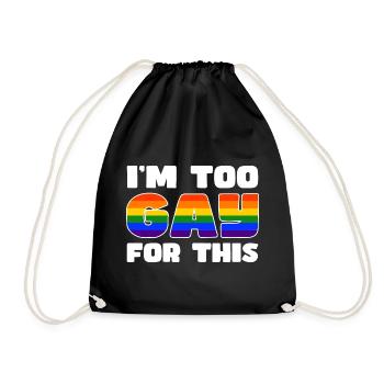 Rainbow Connection Embrace, Happy Pride - Turnbeutel - Schwarz - Vorne