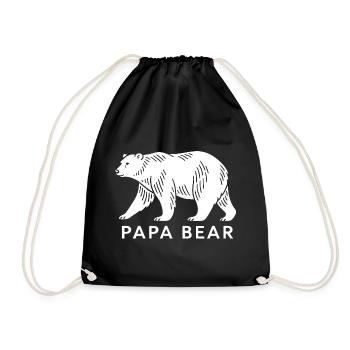 Papa Ours - Sac de sport léger - noir - Devant