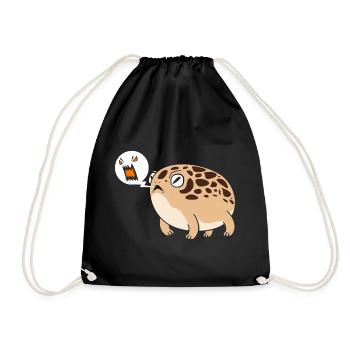 Frosch Desert Rain Frog - Turnbeutel - Schwarz - Vorne