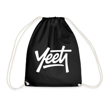 Yeet – Lustige Gen-Alpha-Memes - Turnbeutel - Schwarz - Vorne