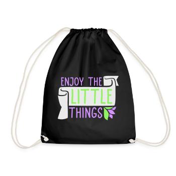 Profitez des petites choses Gratitude Pleine conscience - Sac de sport léger - noir - Devant