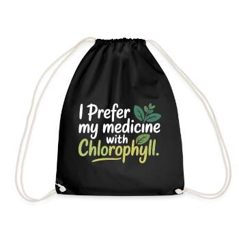 Certified Clinical Botanical Pharmacology Gear  - Drawstring Bag - black - Front
