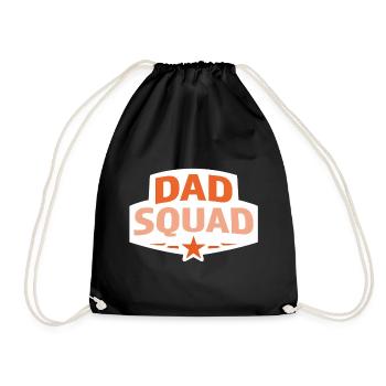 Papa-Squad - Turnbeutel - Schwarz - Vorne